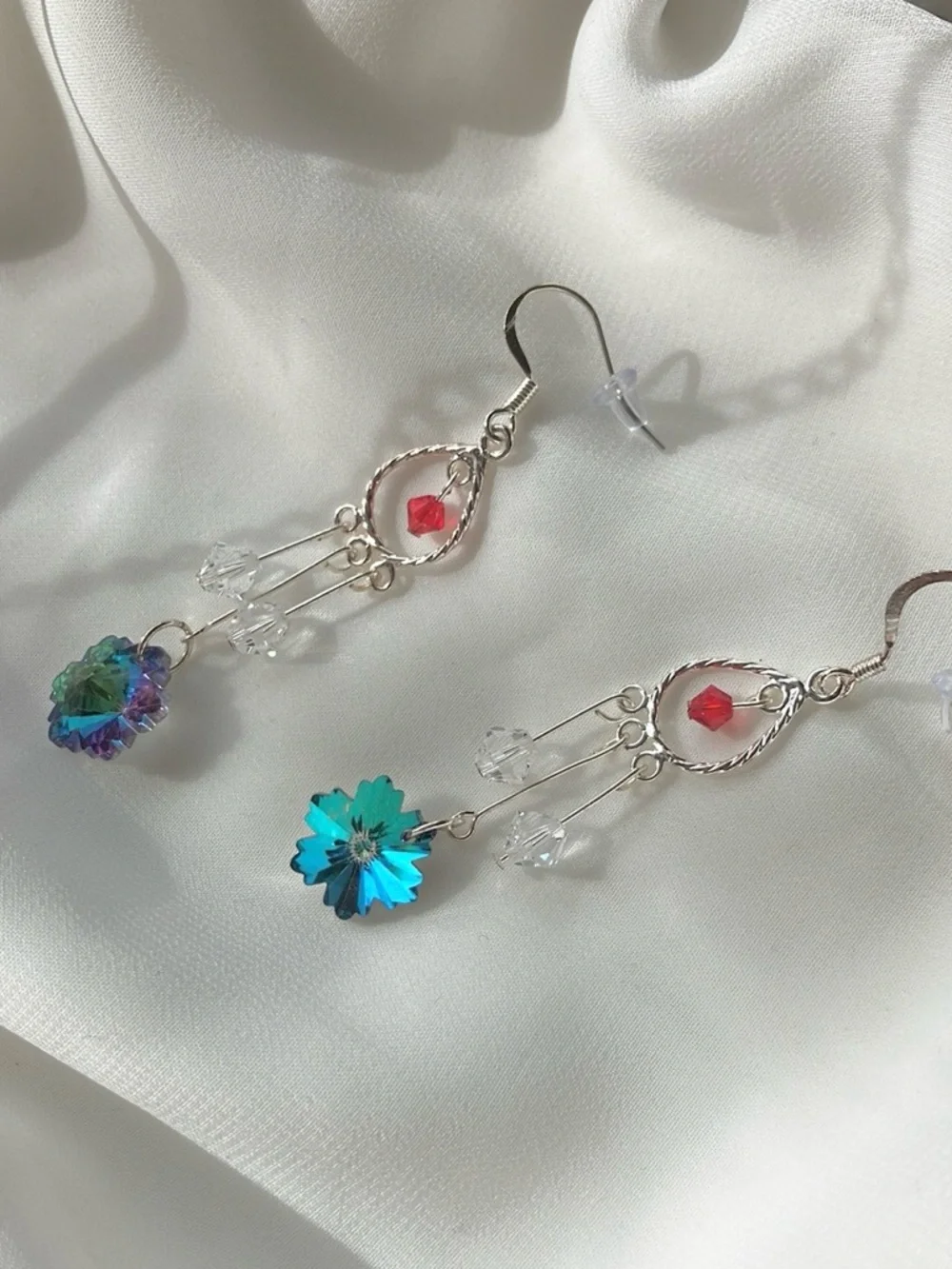 Winter Snowflake Earrings - Picture 2 of 4